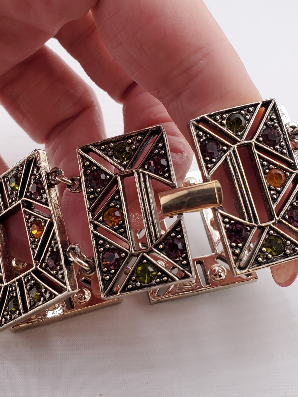 Emmons Rhinestone Panel Bracelet - Picture 2 of 9